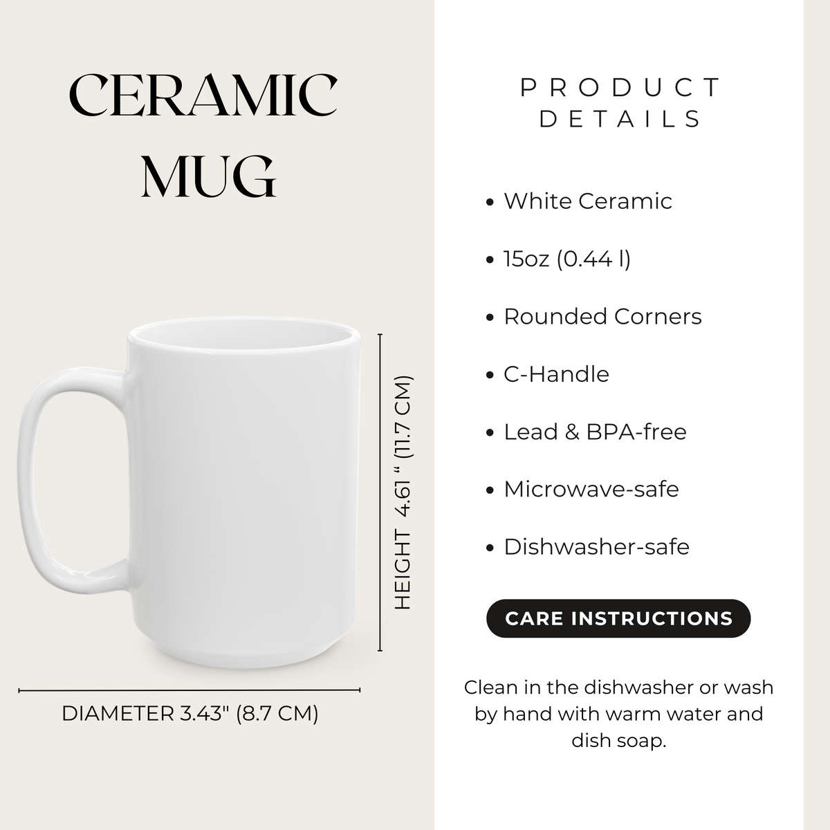 Rustic Brown Bear Mug, Wildlife Coffee Cup, Mountain Cabin Decor