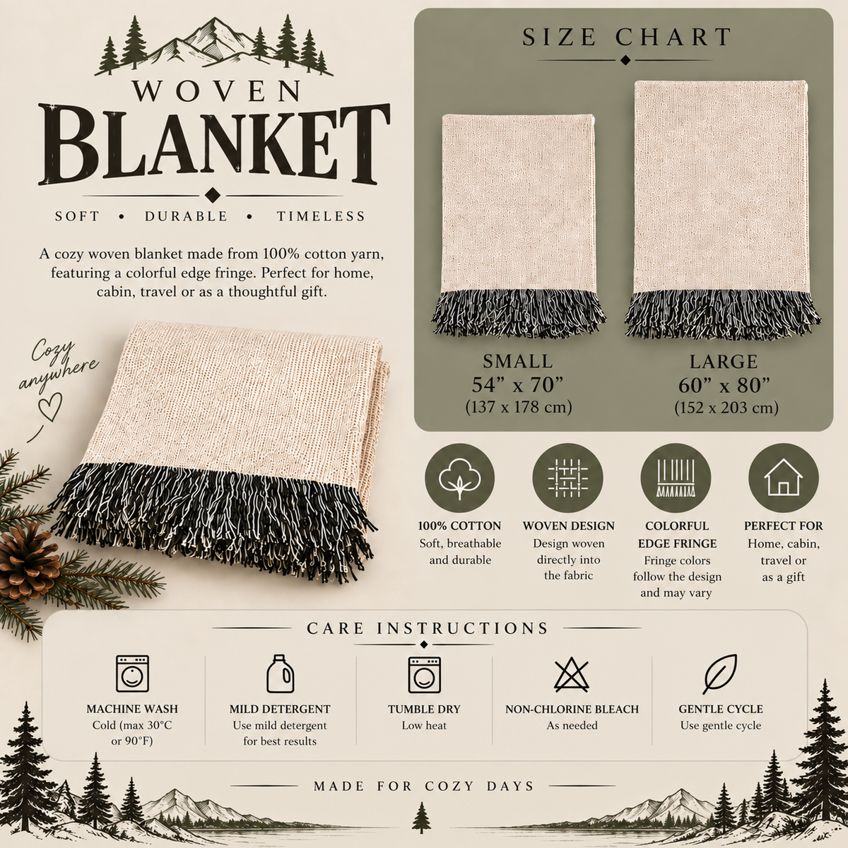 Morgan Horse Woven Blanket, Rustic Equestrian Throw, Country Horse Lover Home Decor